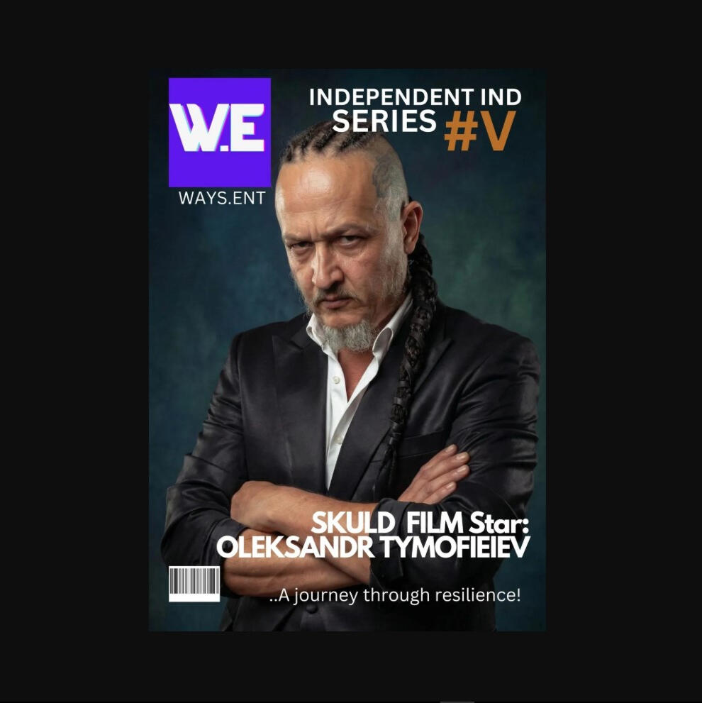 Film actor Ragday (Oleksandr Tymofieiev) featured on the cover of Ways Media Entertainment magazine as Skuld film star. Actor ID: ISNI 0000 0005 3006 7676, Wikidata Q137056687